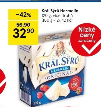 Sýr Hermelín Král sýrů