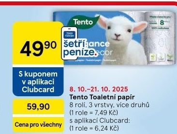 Toaletní papír 3vrstvý Tento