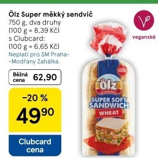 Toustový chléb Sandwich Soft Ölz