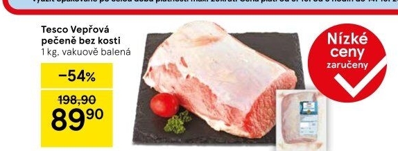 Vepřová pečeně bez kosti Tesco