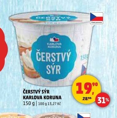 Čerstvý sýr Karlova Koruna