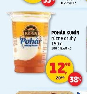 POHÁR KUNÍN