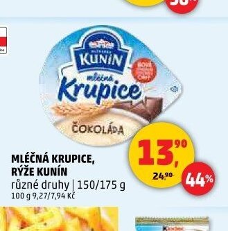 MLÉČNÁ KRUPICE, RÝŽE KUNÍN