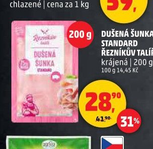 Dušená šunka Standard Řezníkův talíř