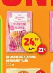 Delikatesní slanina Řezníkův talíř