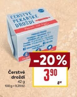 Čerstvé droždí 42 g