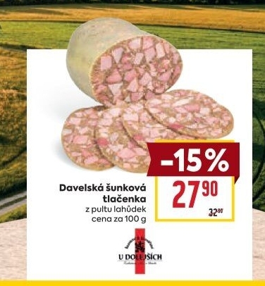 Davelská šunková tlačenka Řeznictví U Dolejších