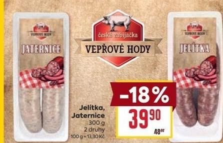 Jelítka Vepřové hody Zeman - maso uzeniny