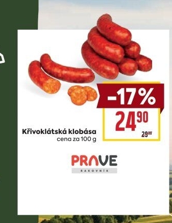 Křivoklátská klobása Prave Rakovník
