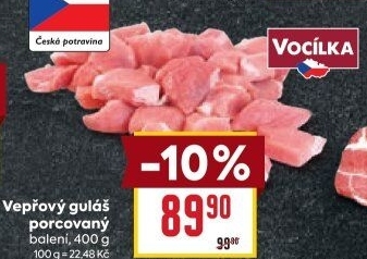 Maso na guláš vepřové Vocílka