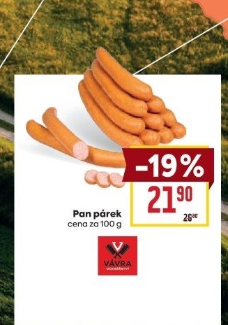 Pan párek Uzenářství Vávra