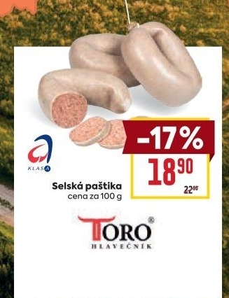 Paštika selská Toro Hlavečník