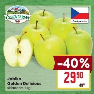 Jablka Golden Delicious Česká Farma