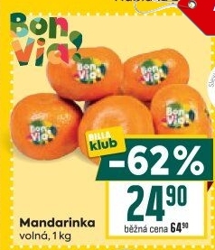 Mandarinky Billa Bonvia