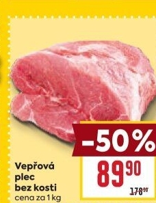 Vepřová plec bez kosti