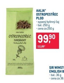 AALIA OSTROPESTŘEC PLOD