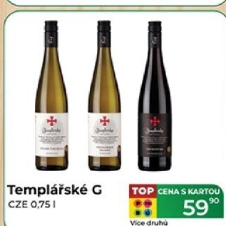 Vína Templářské sklepy Čejkovice