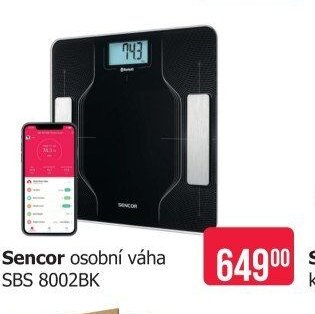 Sencor osobní váha SBS 8002BK