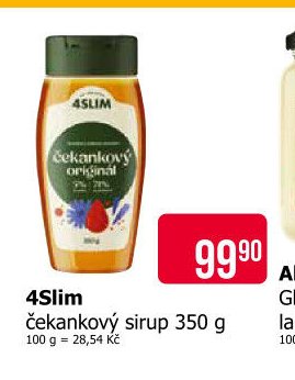 4Slim čekankový sirup 350 g