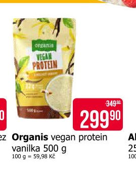 Organis vegan protein vanilka 500 g