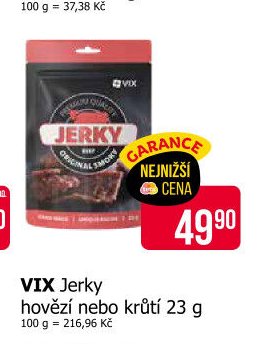 VIX Jerky hovězí nebo krůtí 23 g