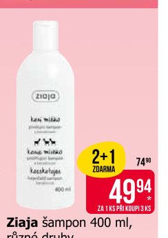 Ziaja šampon 400 ml