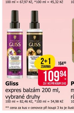 GLISS expres balzám 200 ml