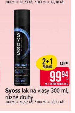 Syoss lak na vlasy 300 ml