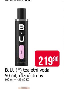 B.U. (*) toaletní voda 50 ml, různé druhy