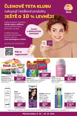 akční leták Teta drogerie 9.10.2025-20.10.2025