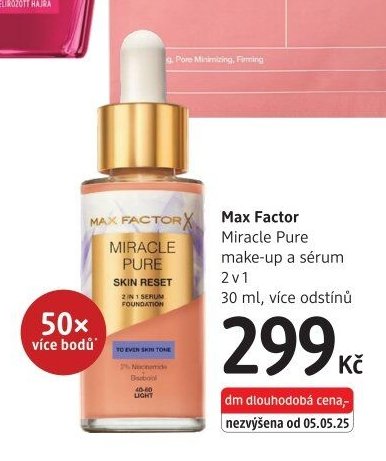 Max Factor Miracle Pure make-up a sérum