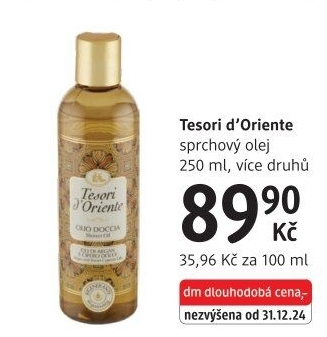 Sprchový olej Tesori d'