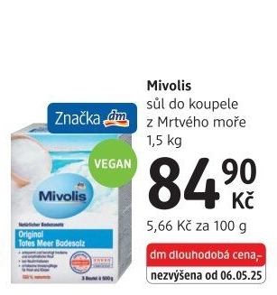Sůl do koupele Mivolis