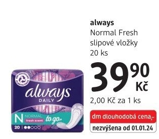 Vložky dámské slipové Always