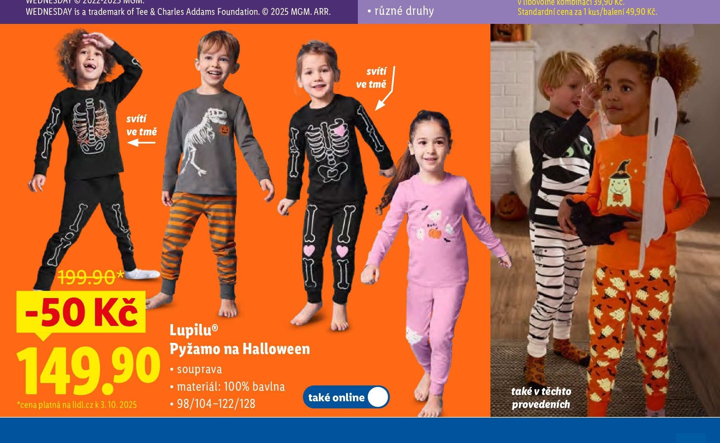 Lupilu Pyžamo na Halloween - Lidl akcniletaky.com