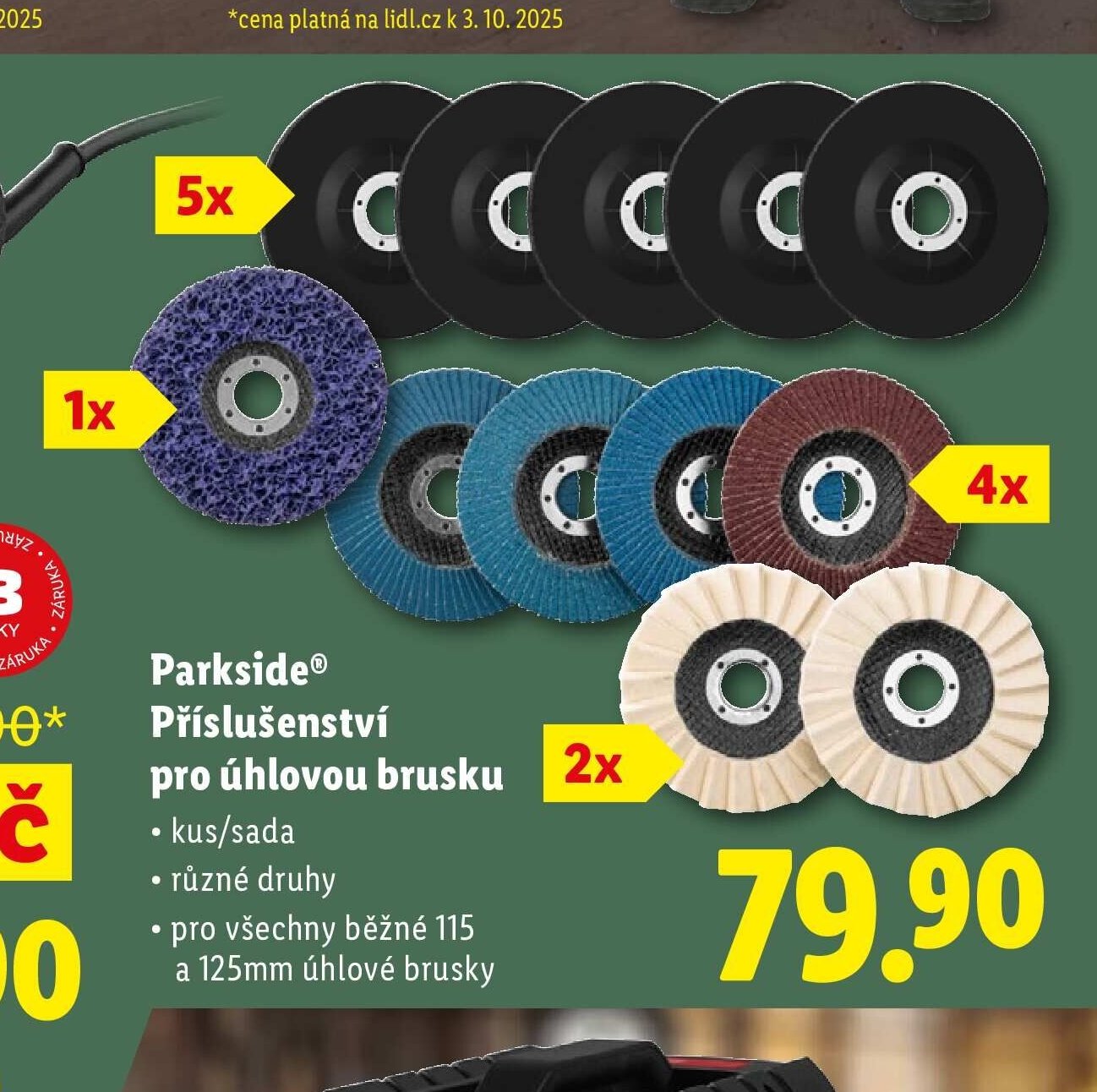 Parkside Příslušenství pro úhlovou brusku