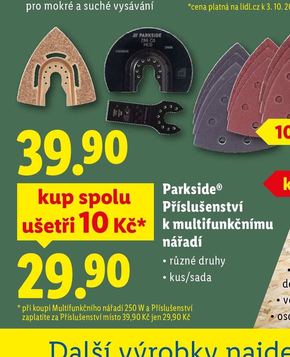 Parkside Příslušenství k multifunkčnímu nářadí