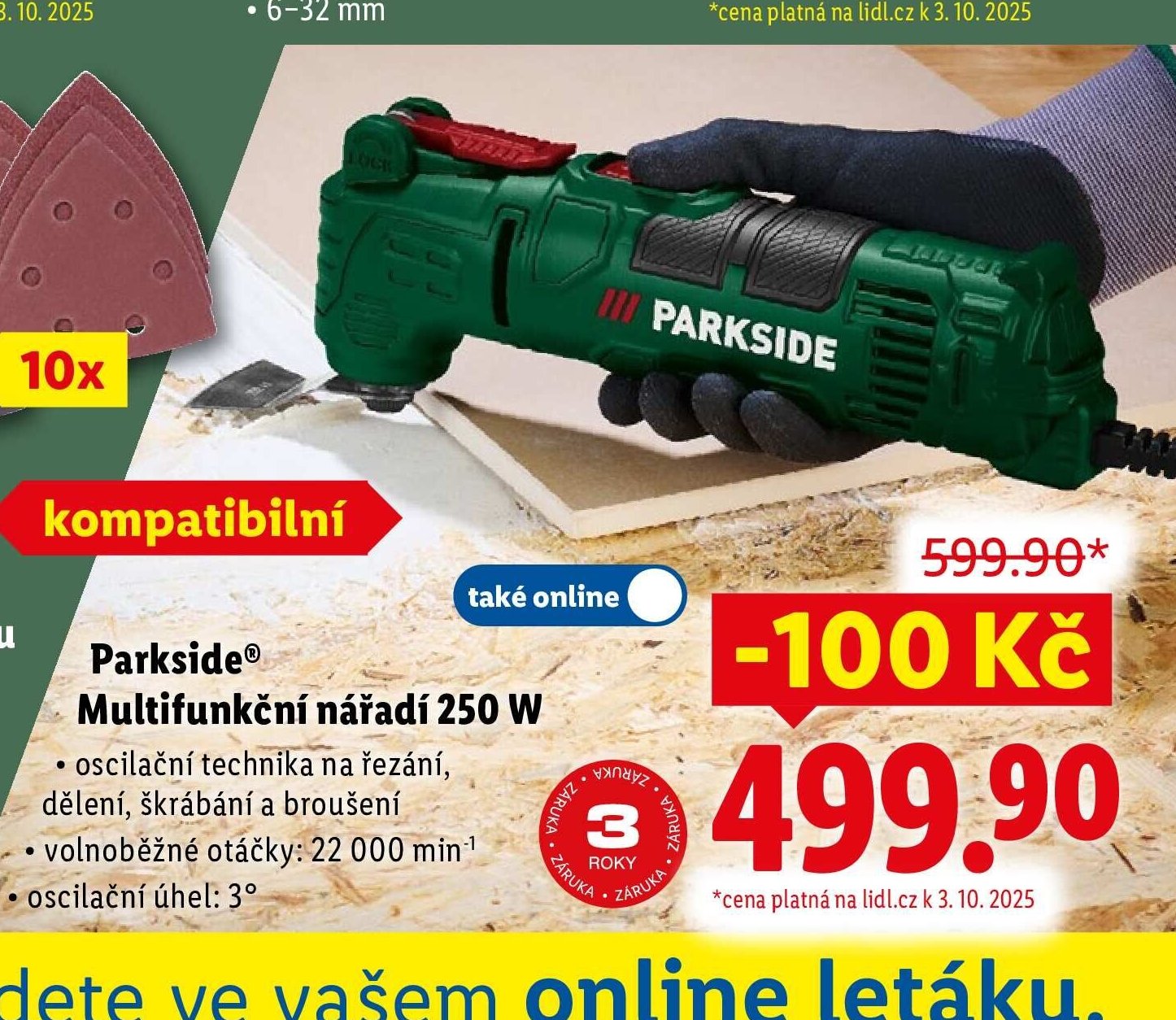 Parkside Multifunkční nářadí 250 W