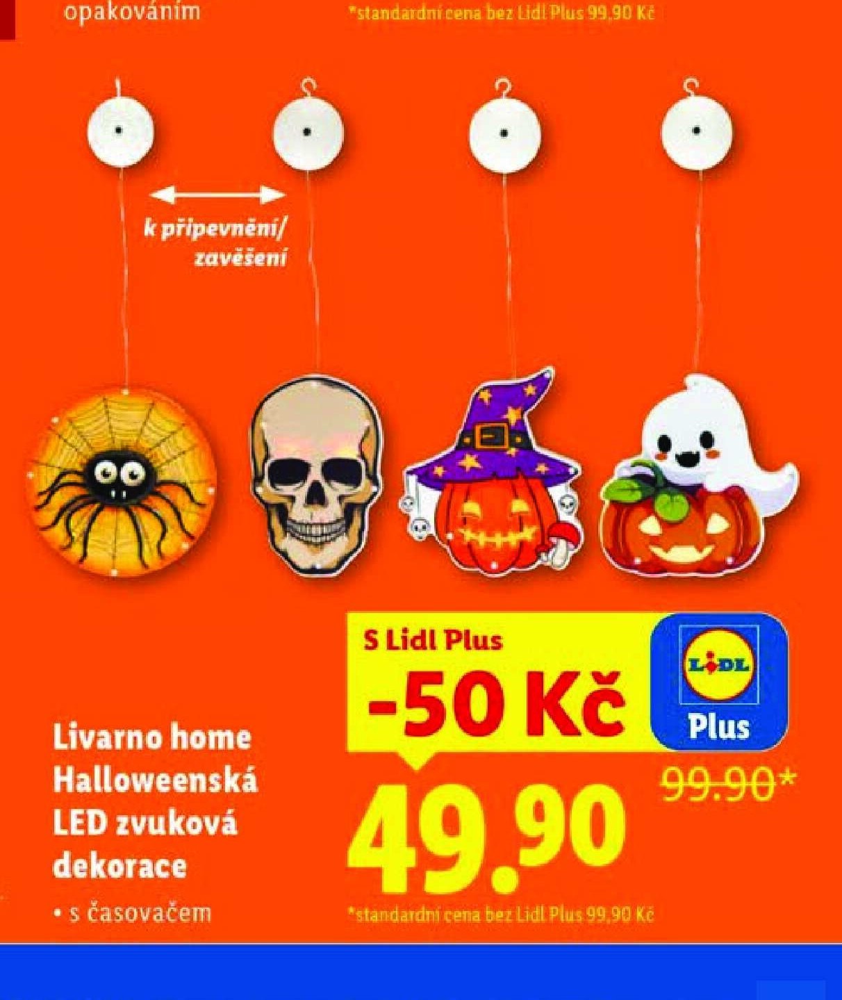 Livarno home Halloweenská LED zvuková dekorace