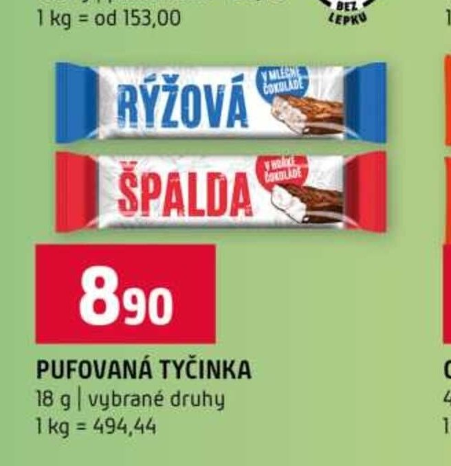 Pufovaná tyčinka