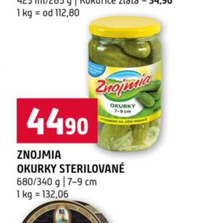 ZNOJMIA OKURKY STERILOVANÉ
