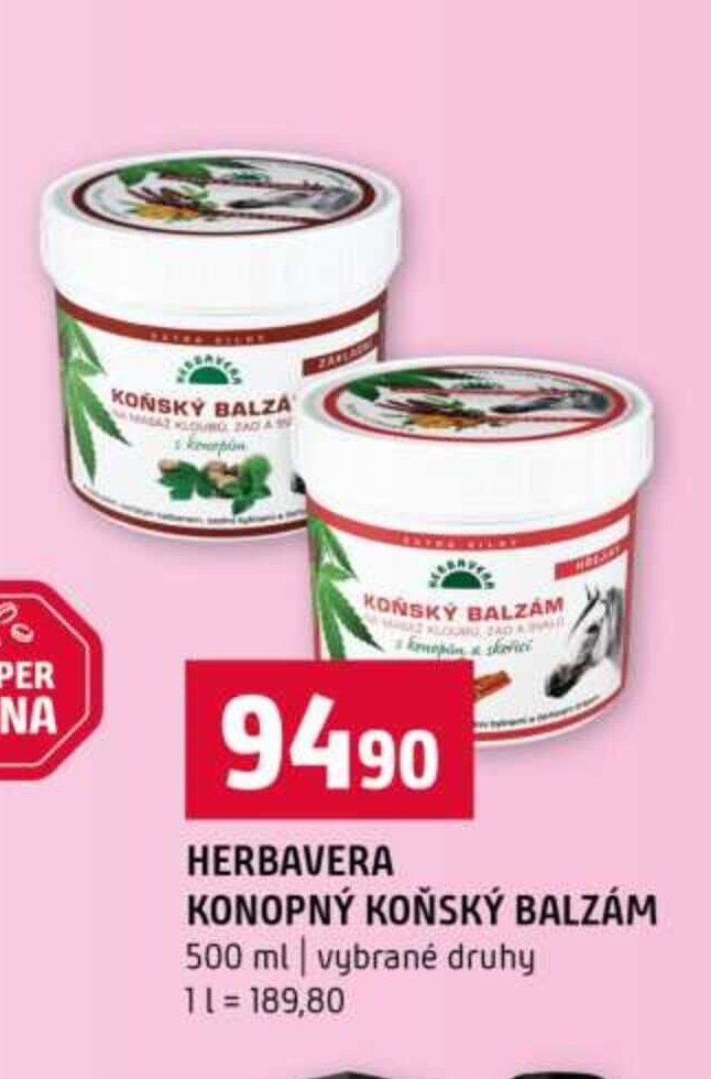 HERBAVERA KONOPNÝ KOŇSKÝ BALZÁM