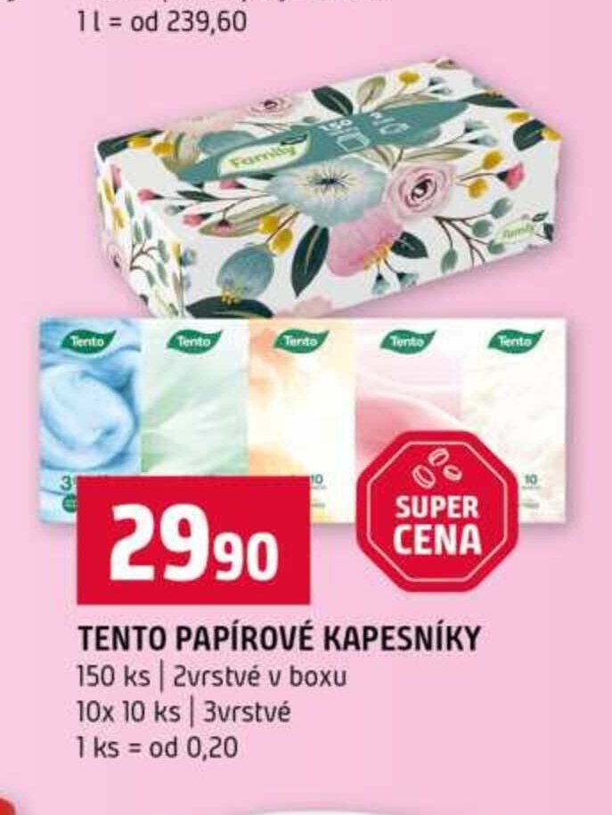 TENTO PAPÍROVÉ KAPESNÍKY