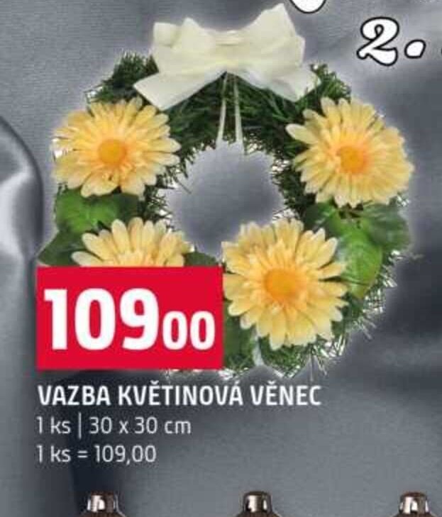 VAZBA KVĚTINOVÁ VĚNEC