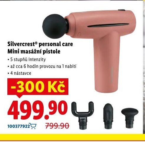 Silvercrest personal care Mini masážní pistole