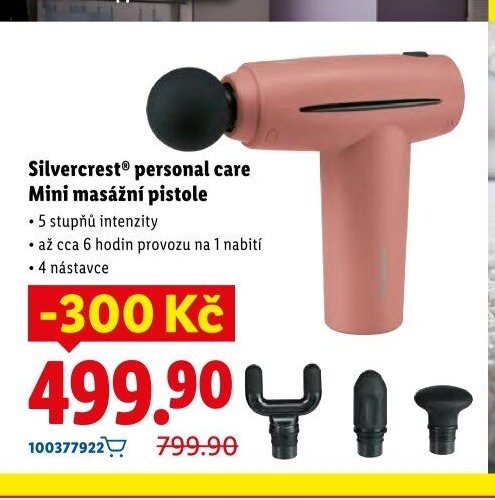 Silvercrest personal care Mini masážní pistole