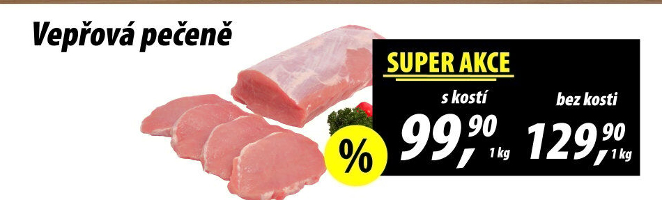 Vepřová pečeně s kostí