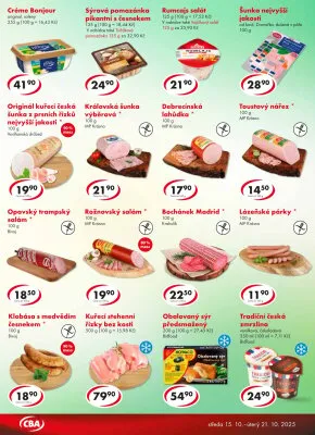 akční leták CBA 15.10.2025-21.10.2025