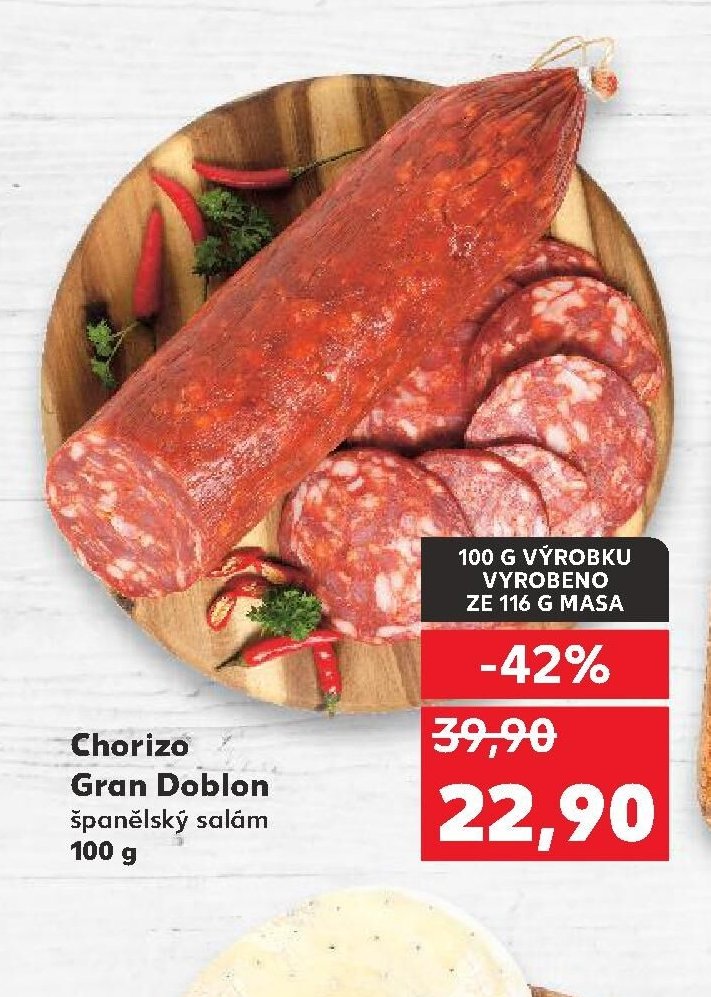 Chorizo Gran Doblon španělský salám
