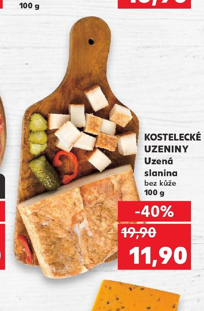 KOSTELECKÉ UZENINY Uzená slanina